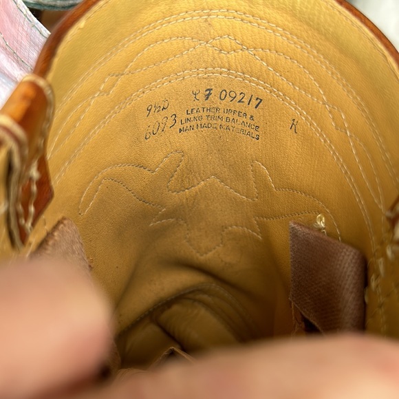 RARE VINTAGE Sz 9.5 CAMPUS long horn stitch 13.5” tall boots Brown leather - Picture 6 of 11